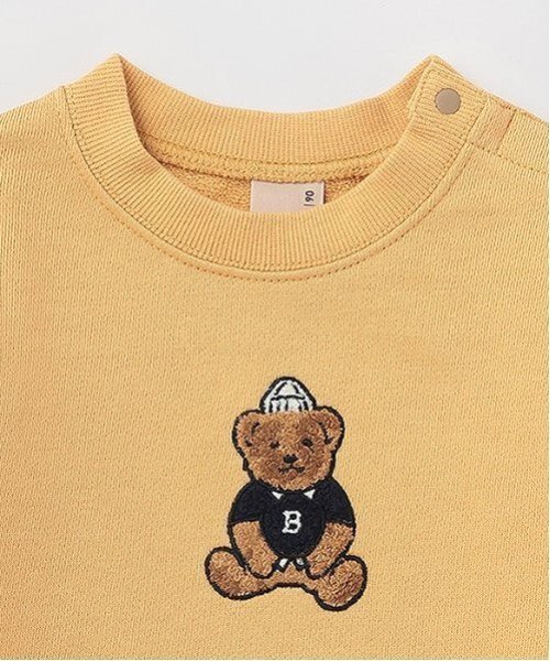 petit main（プティマイン）の「【リンク】くまサガラ重ね着長袖Tシャツ(キッズ)（Tシャツ/カットソー・キッズ・ネイビー/ホワイト系その他/クリーム・120cm/110cm/100cm/90cm/80ｃｍ/130cm）」の6枚目の写真