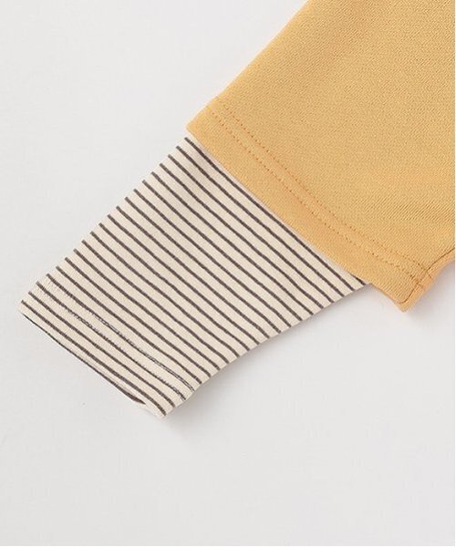 petit main（プティマイン）の「【リンク】くまサガラ重ね着長袖Tシャツ(キッズ)（Tシャツ/カットソー・キッズ・ネイビー/ホワイト系その他/クリーム・120cm/110cm/100cm/90cm/80ｃｍ/130cm）」の9枚目の写真