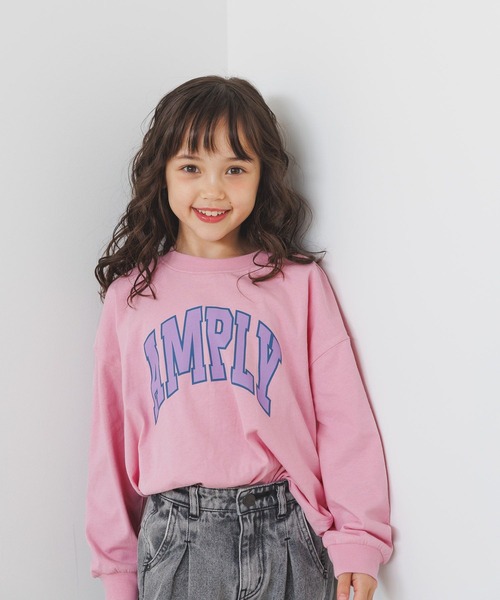 BAYFLOW（ベイフロー）の「[綿100%] アソートロゴBIGTシャツ(KIDS)（Tシャツ/カットソー・キッズ・グリーン/ピンク/チャコール/オフホワイト・130cm/110cm/140cm/150cm/120cm）」の15枚目の写真