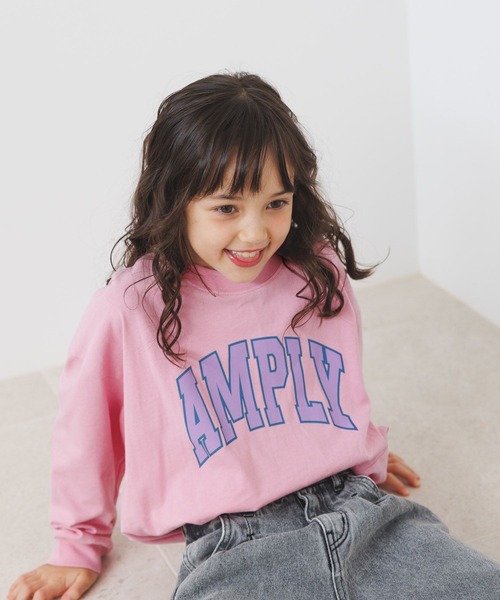 BAYFLOW（ベイフロー）の「[綿100%] アソートロゴBIGTシャツ(KIDS)（Tシャツ/カットソー・キッズ・グリーン/ピンク/チャコール/オフホワイト・130cm/110cm/140cm/150cm/120cm）」の21枚目の写真