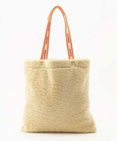 FRAPBOIS（フラボア）の「ボアリーバッグ２（トートバッグ・レディース・クリーム/ブラウン・FREE）」の4枚目の写真