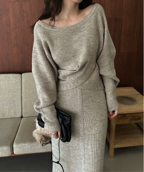 WILLFULLY(ウィルフリー)の「cachecoeur knit × american sleeve knit tank(ニット/セーター・レディース・タン/チャコール/ストーン・FREE)」の10枚目の写真