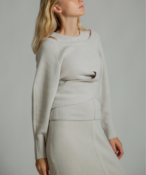 WILLFULLY(ウィルフリー)の「cachecoeur knit × american sleeve knit tank(ニット/セーター・レディース・タン/チャコール/ストーン・FREE)」の22枚目の写真