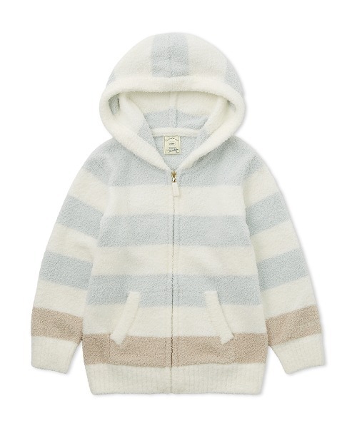 【セール】【KIDS】ベビモコボーダーパーカ（ルームウェア/パジャマ）｜gelato pique（ジェラートピケ）