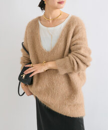 RIVE DROITE | 【ルーズなオーバーサイズ】スーリーアルパカシャギーVネックニット(ニット/セーター)
