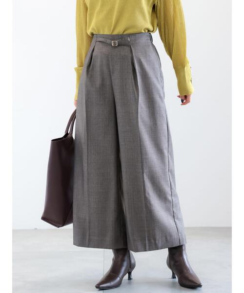 Te chichi(テチチ)の「ナローベルトワイドクロップトパンツ(その他パンツ・レディース・ネイビー/グレー/ブラウン・F)」の15枚目の写真