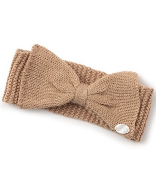 petit main（プティマイン）の「ニットヘアバンド（ヘアバンド・キッズ・アイボリー/ライトピンク/ベージュ・FREE）」の2枚目の写真