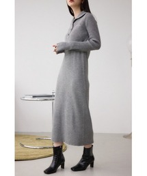 AZUL by moussy | リブニットロングワンピース(ワンピース)