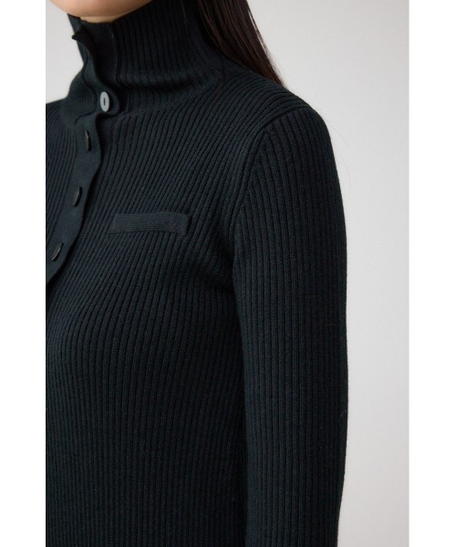 AZUL by moussy（アズールバイマウジー）の「リブニットロングワンピース（ワンピース・レディース・ブラック/ブラウン/グレー・FREE）」の11枚目の写真