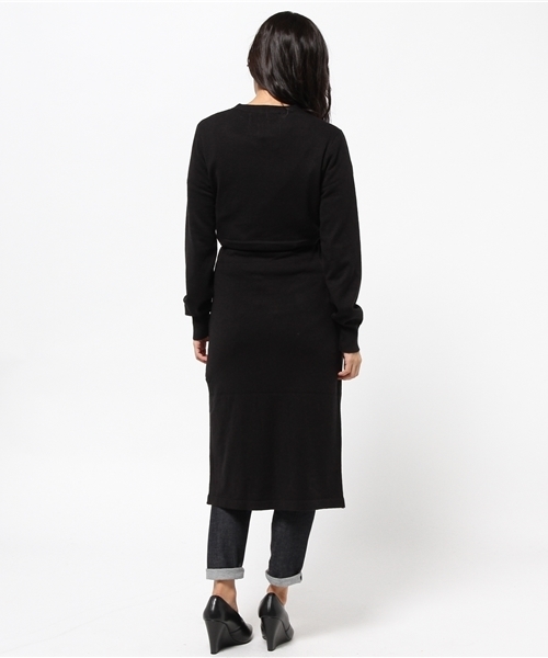 SLY（スライ）の「ベルト付LONG HG C/D-S（カーディガン/ボレロ・レディース・ネイビー/トップグレー/ブラック・FREE）」の6枚目の写真