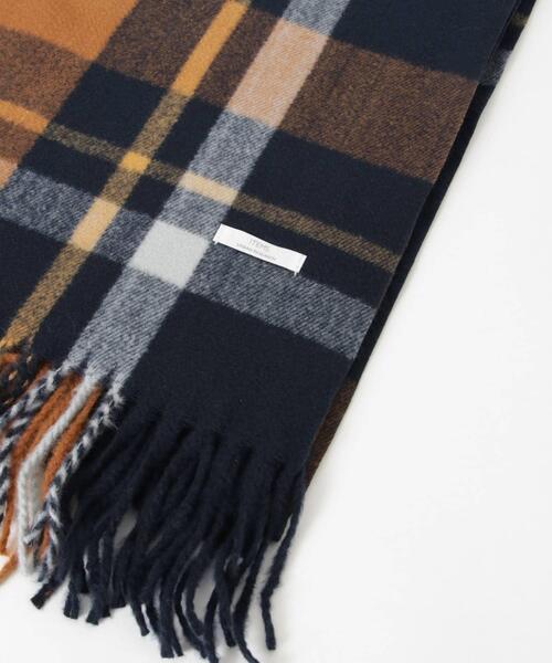 ITEMS URBANRESEARCH（アイテムズ アーバンリサーチ）の「チェックストール（マフラー・レディース・ライトブルー/ネイビー/オレンジ/ブラウン・ONE）」の14枚目の写真