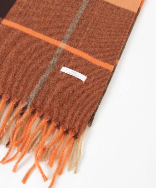 ITEMS URBANRESEARCH（アイテムズ アーバンリサーチ）の「チェックストール（マフラー・レディース・ライトブルー/ネイビー/オレンジ/ブラウン・ONE）」の19枚目の写真
