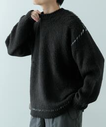 ITEMS URBANRESEARCH | ブランケットステッチ モヘアライクニット(ニット/セーター)