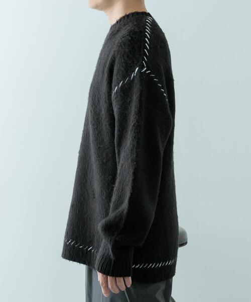 ハンズオブクリエイション新品タグ付きざっくりニット　ブラック ハンズオブクリエイション新品タグ付きざっくりニット ブラック - メルカリ