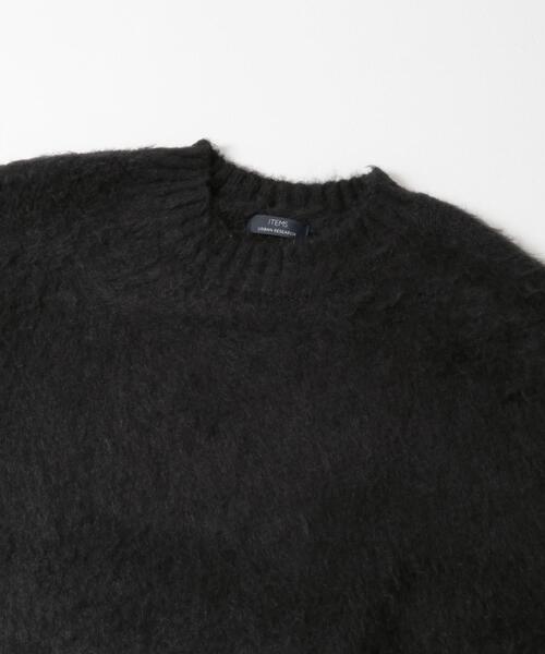 ITEMS URBANRESEARCH(アイテムズ アーバンリサーチ)の「ブランケットステッチ モヘアライクニット(ニット/セーター・メンズ・オフホワイト/ブラック・MEDIUM/LARGE)」の17枚目の写真