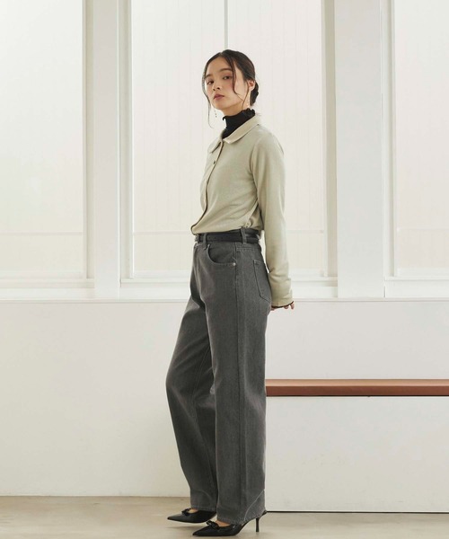 fifth（フィフス）の「ラメデザイン衿付プルオーバー（Tシャツ/カットソー・レディース・アイボリー/ブラック・M）」の11枚目の写真