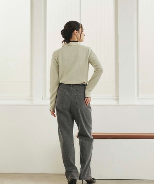 fifth（フィフス）の「ラメデザイン衿付プルオーバー（Tシャツ/カットソー・レディース・アイボリー/ブラック・M）」の12枚目の写真