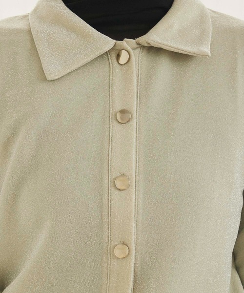 fifth（フィフス）の「ラメデザイン衿付プルオーバー（Tシャツ/カットソー・レディース・アイボリー/ブラック・M）」の7枚目の写真