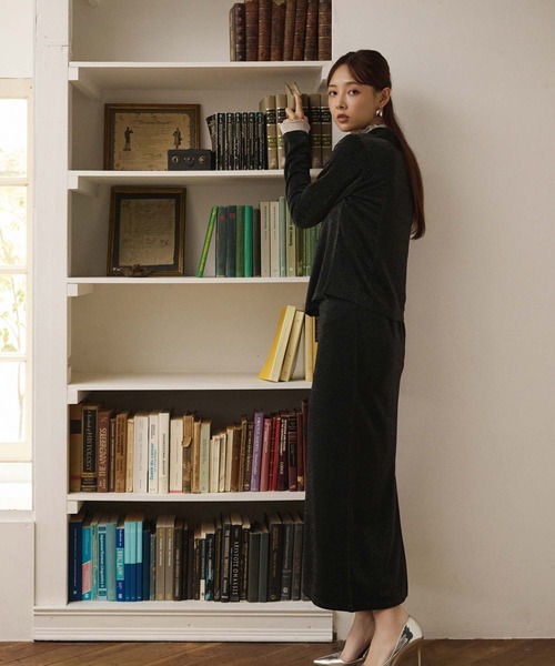 fifth（フィフス）の「ラメデザイン衿付プルオーバー（Tシャツ/カットソー・レディース・アイボリー/ブラック・M）」の15枚目の写真