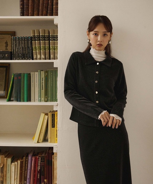 fifth（フィフス）の「ラメデザイン衿付プルオーバー（Tシャツ/カットソー・レディース・アイボリー/ブラック・M）」の13枚目の写真