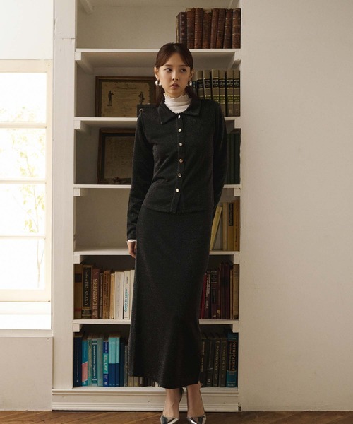 fifth（フィフス）の「ラメデザイン衿付プルオーバー（Tシャツ/カットソー・レディース・アイボリー/ブラック・M）」の16枚目の写真