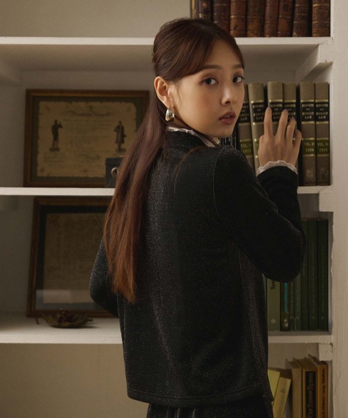 fifth（フィフス）の「ラメデザイン衿付プルオーバー（Tシャツ/カットソー・レディース・アイボリー/ブラック・M）」の14枚目の写真