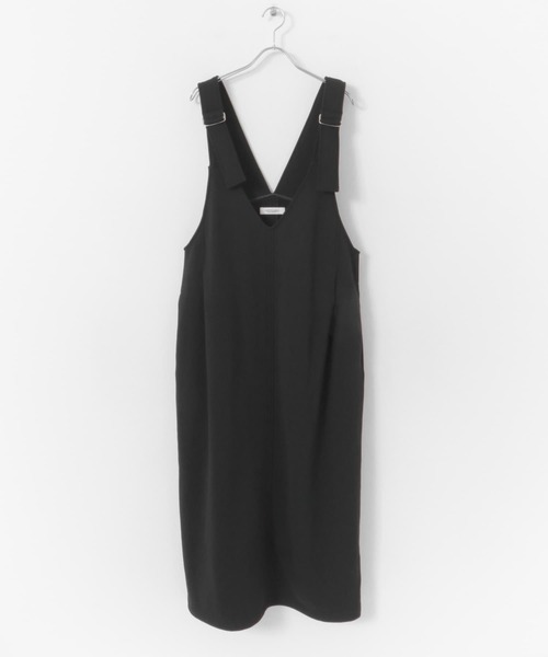 URBAN RESEARCH Sonny Label（アーバンリサーチサニーレーベル）の「Vネックジャンパースカート（ジャンパースカート・レディース・グレー/ブラック・FREE）」の10枚目の写真