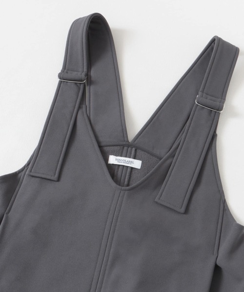 URBAN RESEARCH Sonny Label（アーバンリサーチサニーレーベル）の「Vネックジャンパースカート（ジャンパースカート・レディース・グレー/ブラック・FREE）」の12枚目の写真