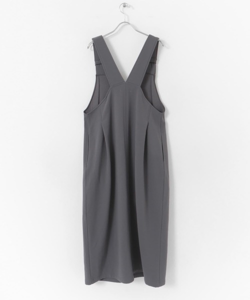 URBAN RESEARCH Sonny Label（アーバンリサーチサニーレーベル）の「Vネックジャンパースカート（ジャンパースカート・レディース・グレー/ブラック・FREE）」の14枚目の写真