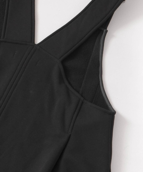 URBAN RESEARCH Sonny Label（アーバンリサーチサニーレーベル）の「Vネックジャンパースカート（ジャンパースカート・レディース・グレー/ブラック・FREE）」の16枚目の写真