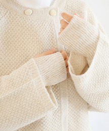 ciel serein(シエルスラン)の肌側シルク&表側コットン二重編み アームウォーマー(アームカバー)