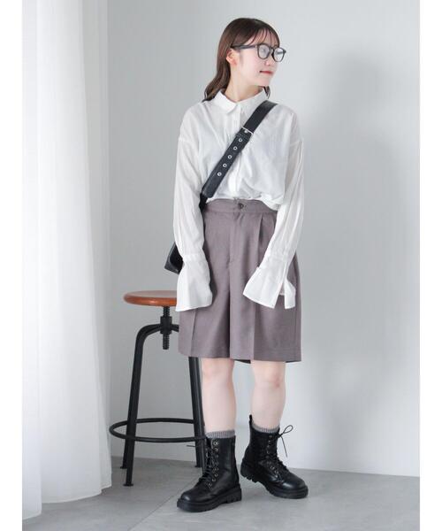 ehka sopo（エヘカソポ）の「レースアップブーツ（ブーツ・レディース・ブラウン/ブラック・L/M）」の11枚目の写真