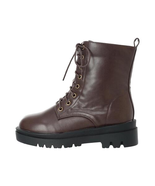 ehka sopo（エヘカソポ）の「レースアップブーツ（ブーツ・レディース・ブラウン/ブラック・L/M）」の22枚目の写真