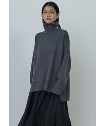 ウールカシミヤダブルフェイスボトルネック