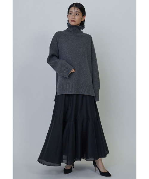 1er Arrondissement(プルミエアロンディスモン)の「ウールカシミヤダブルフェイスボトルネック(ニット/セーター・レディース・グレー系その他7/ブルー系その他3/ベージュ・FREE)」の6枚目の写真