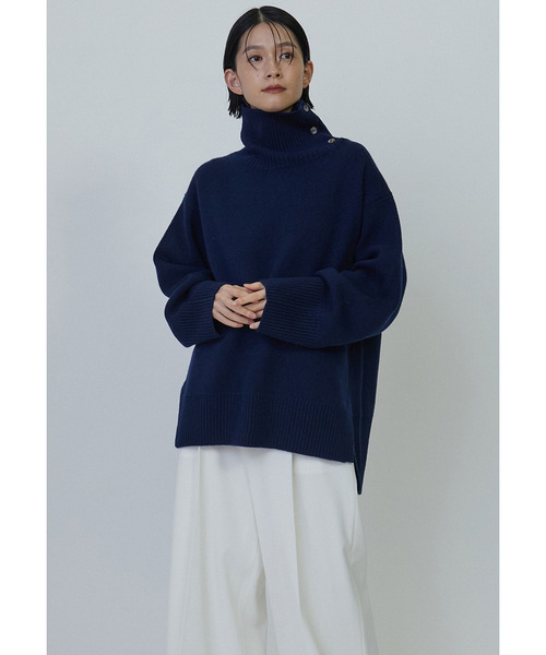 セール】ウールカシミヤダブルフェイスボトルネック(ニット セール】ウールカシミヤダブルフェイスボトルネック(ニット