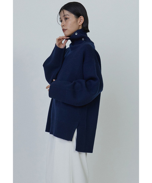 1er Arrondissement(プルミエアロンディスモン)の「ウールカシミヤダブルフェイスボトルネック(ニット/セーター・レディース・グレー系その他7/ブルー系その他3/ベージュ・FREE)」の14枚目の写真