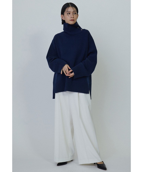 1er Arrondissement(プルミエアロンディスモン)の「ウールカシミヤダブルフェイスボトルネック(ニット/セーター・レディース・グレー系その他7/ブルー系その他3/ベージュ・FREE)」の15枚目の写真