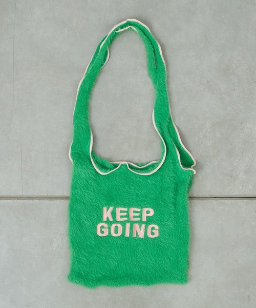 Actually（アクチュアリー）の「ルーズシャギーニットバッグ（トートバッグ・レディース・ブラック/グレー/グリーン・フリー）」の17枚目の写真