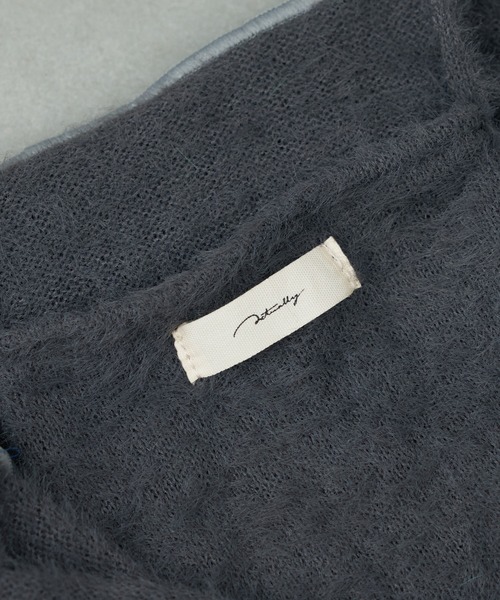 Actually（アクチュアリー）の「ルーズシャギーニットバッグ（トートバッグ・レディース・ブラック/グレー/グリーン・フリー）」の21枚目の写真