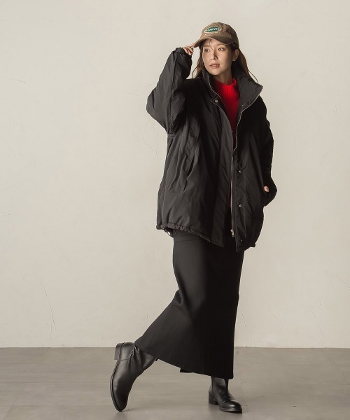 VICKY(ビッキー)の「【袖取り外し可能】タフタモンスター中綿ダウンジャケット(ダウンジャケット/コート・レディース・チャコールグレー/ブラック/ベージュ・M)」の5枚目の写真