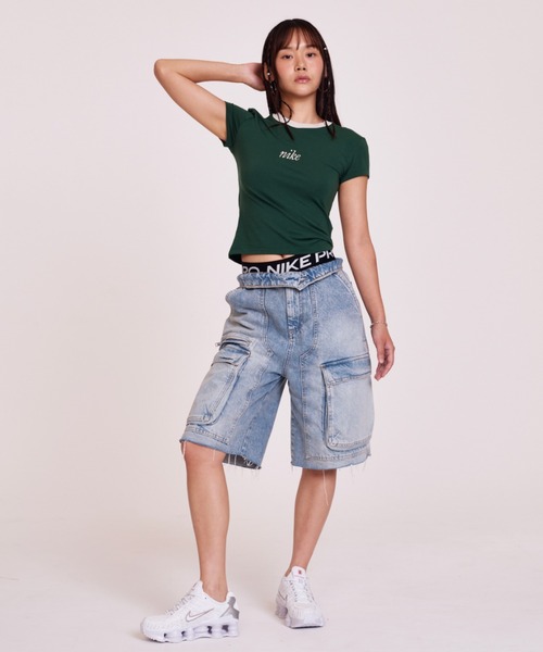 NIKE(ナイキ)の「ナイキ プロ 365 ウィメンズ 13cm ショートパンツ / Nike Pro 365 Women's 5" Shorts CZ9832-010 Black(レギンス/スパッツ・レディース・ブラック・M/XL/L/S/XS)」の10枚目の写真