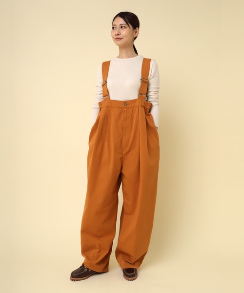 RNA-N（アールエヌエーエヌ）の「O0732 ヴィンテージワッシャーサロペット（サロペット/オーバーオール・レディース・ブラック/キャメル/キナリ・FREE）」の9枚目の写真