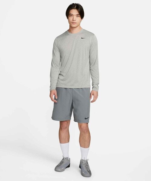 NIKE(ナイキ)の「ナイキ Dri-FIT レジェンド メンズ ロングスリーブ フィットネストップ / Nike Dri-FIT Legend Men's Long-Sleeve Fitness Top DX0994-063 Tumbled Grey(Tシャツ/カットソー・メンズ・グレー系その他・2XL/3XL/L/M/S/XL)」の4枚目の写真
