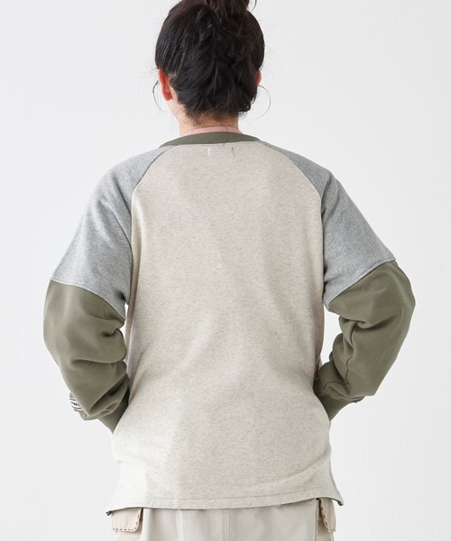 KRIFF MAYER Lady's Collection（クリフメイヤーレディースコレクション）の「のび～る裏毛カーディガン（カーディガン/ボレロ・レディース・オートミール/イエロー/カラフル/ブラック/カーキ/グレー・LARGE/MEDIUM）」の11枚目の写真