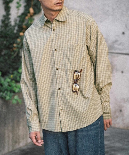 euan. セミルーズチェックシャツ（シャツ/ブラウス）｜euan.（ユアン）