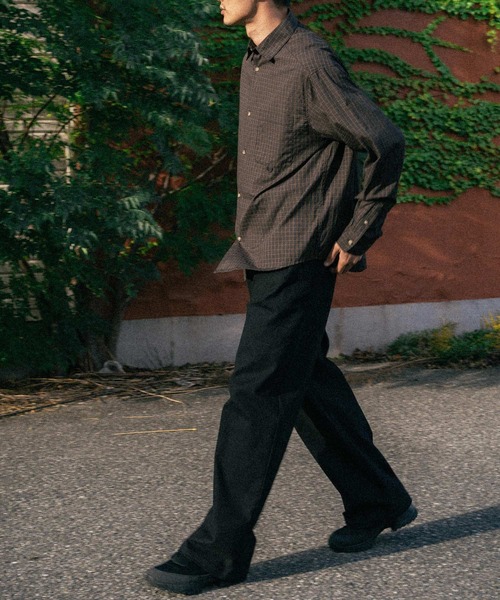 euan. セミルーズチェックシャツ（シャツ/ブラウス）｜euan.（ユアン）