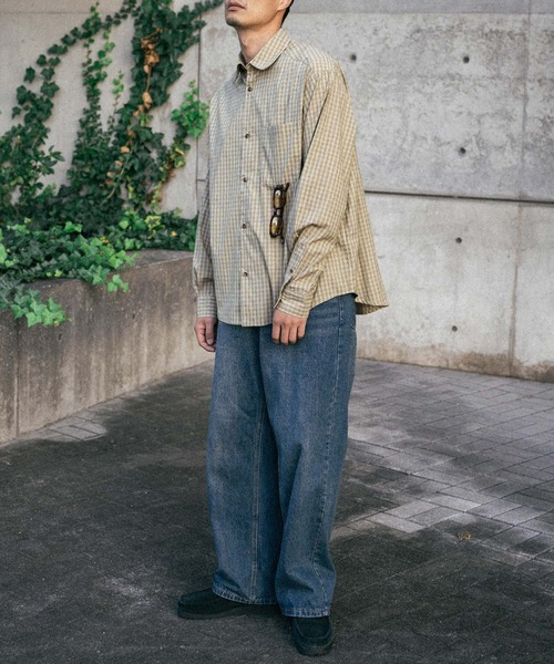 euan. セミルーズチェックシャツ（シャツ/ブラウス）｜euan.（ユアン）