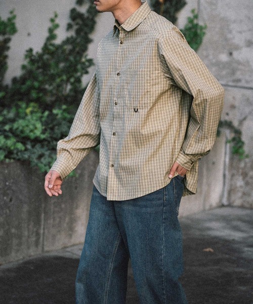 euan. セミルーズチェックシャツ（シャツ/ブラウス）｜euan.（ユアン）