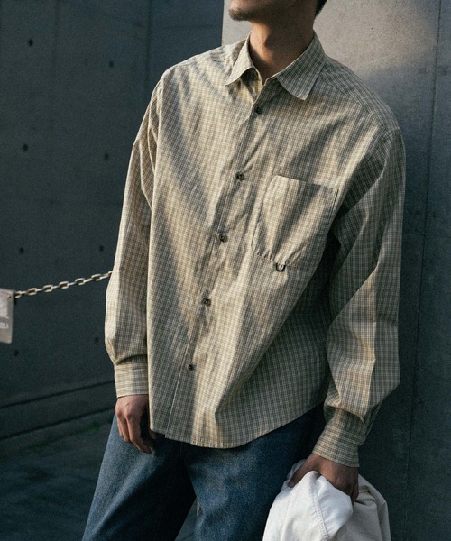 euan. セミルーズチェックシャツ（シャツ/ブラウス）｜euan.（ユアン）